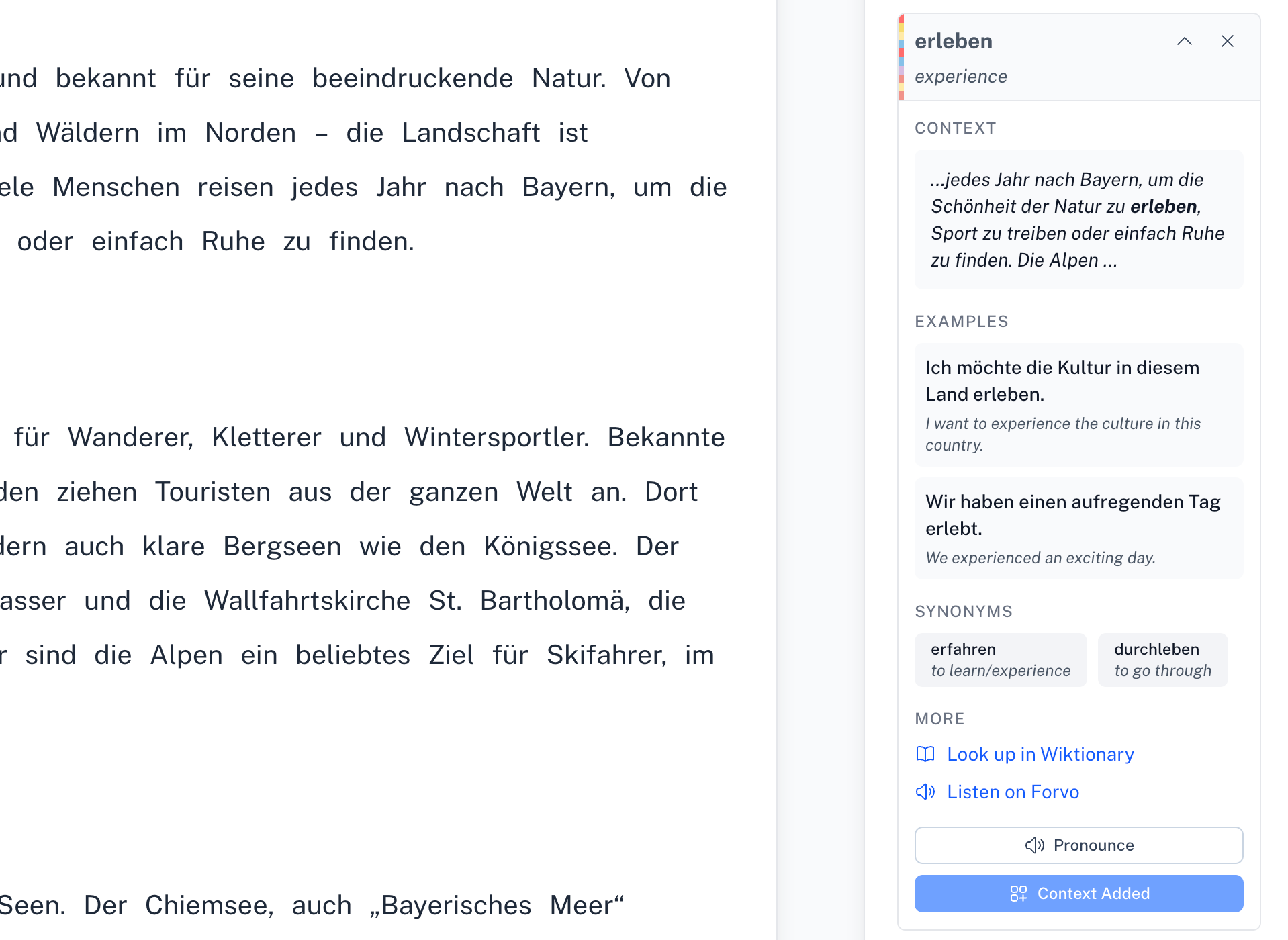 Readpoly AI Vocabulay Context