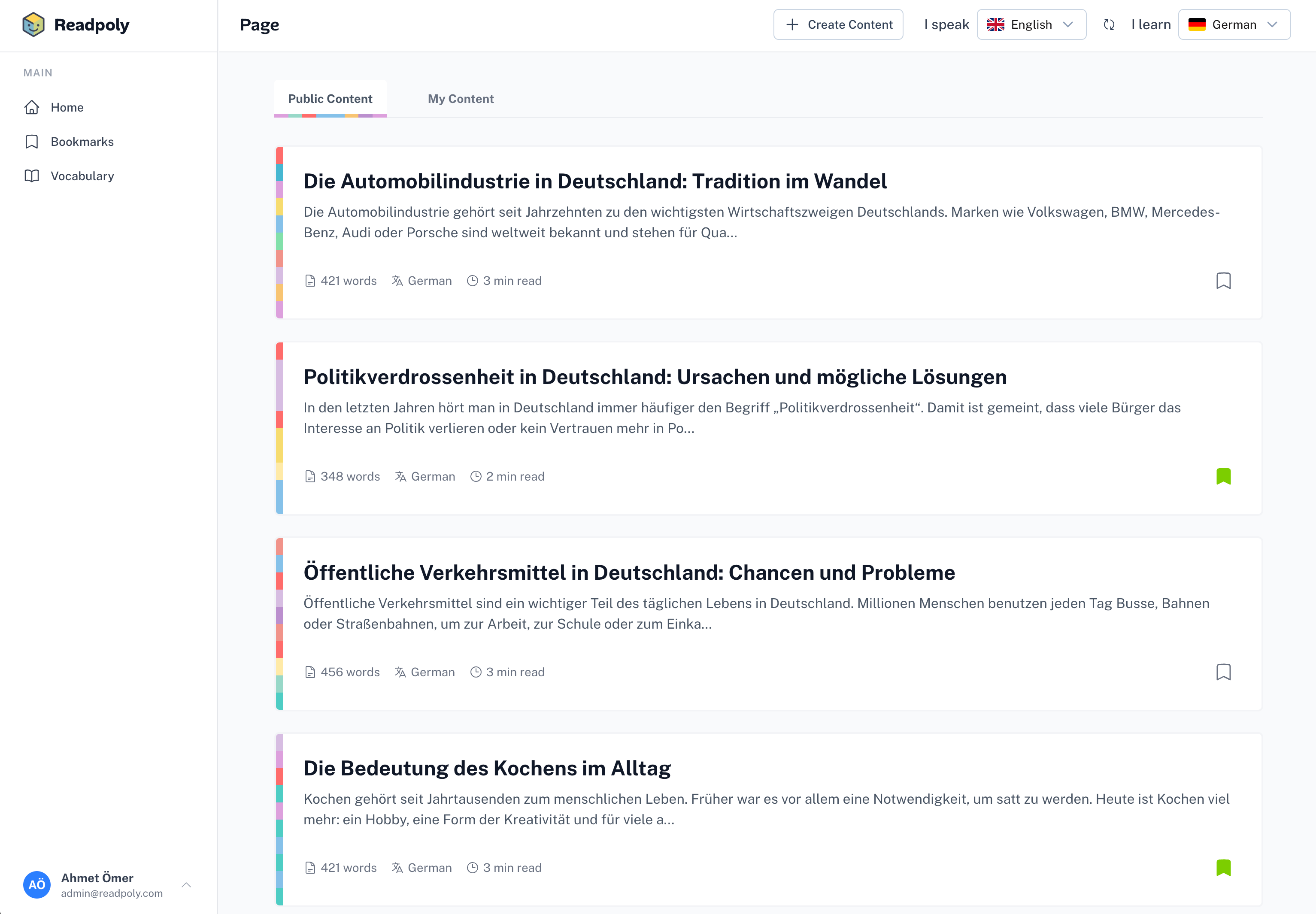 Readpoly Homepage